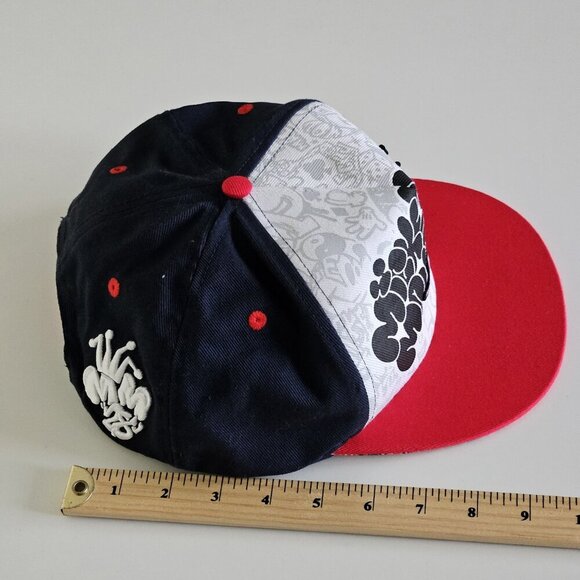 Disney Parks Snapback Hat Adult Unisex Baseball Cap Mickey Mouse OS Cotton Boho - Picture 9 of 16